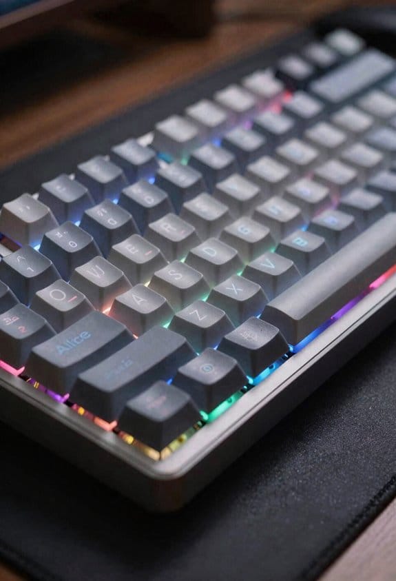 alice layout mitigates wrist strain
