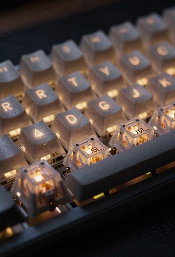 bottom out force impacts typing comfort
