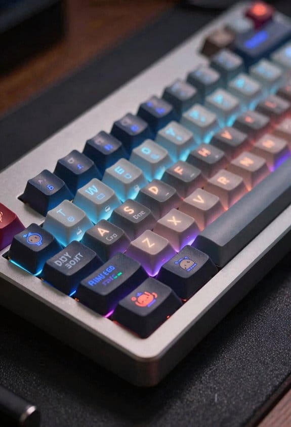 custom oled keyboard setup details