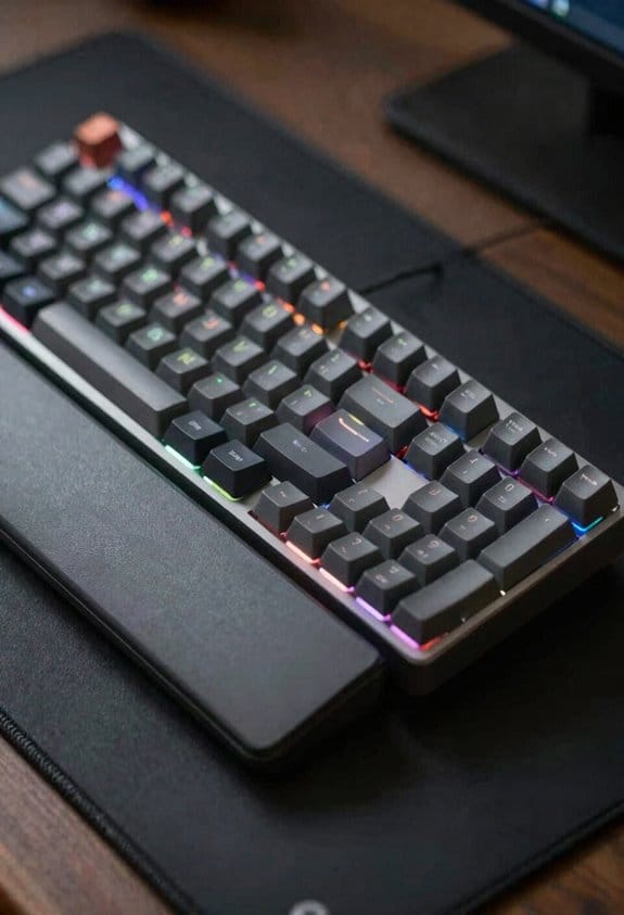 desk height 28 30 inches tilted keyboard tray