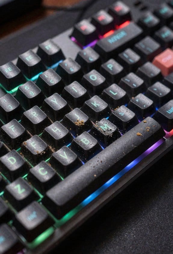 dusty gaming keyboard maintenance routine