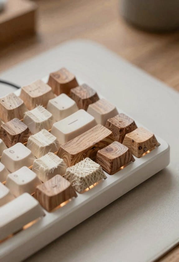 natural fibers wood caps renewable
