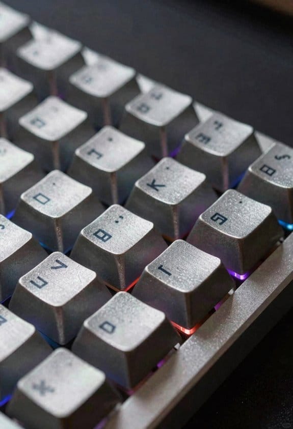 recycled metal keycap durability