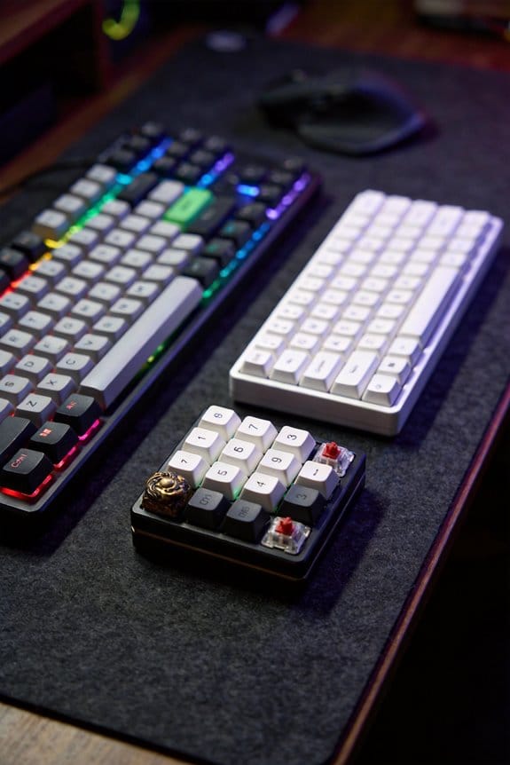 thicker keycaps produce deeper sound